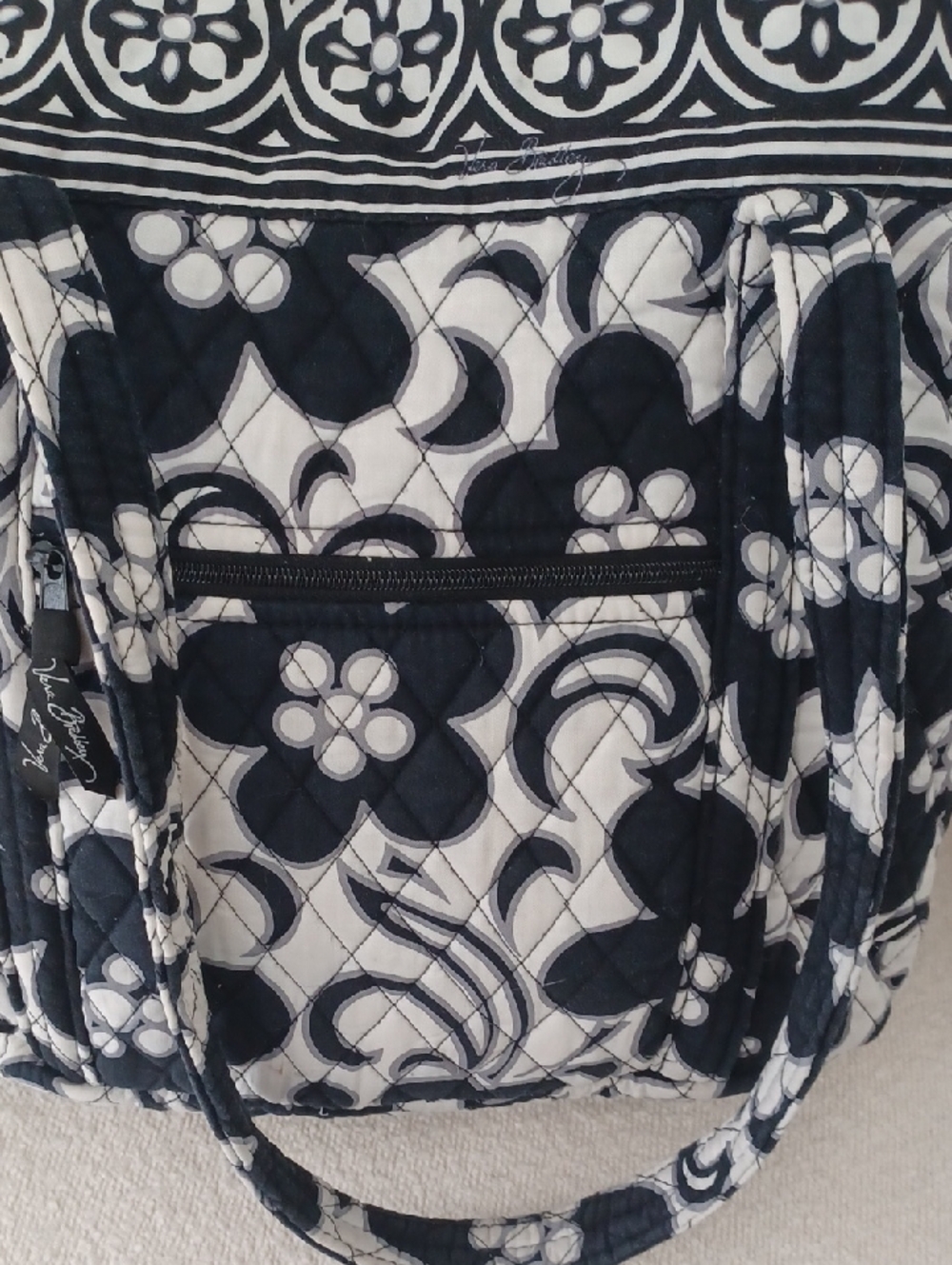 Vera Bradley "Night & Day" Toggle Tote - Picture 9 of 16